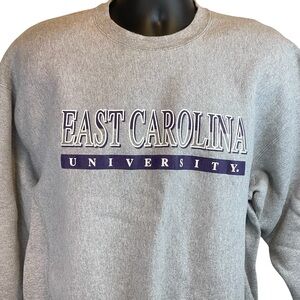 Vintage East Carolina Pirates Sweatshirt Men XL Gray JanSport ECU NCAA Y2K